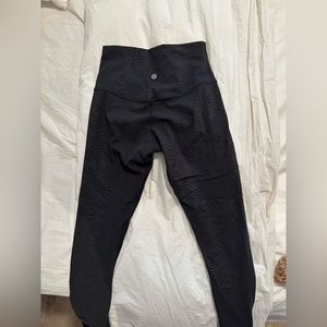 Align High-Rise Pant 25" - Aqueous Emboss Black